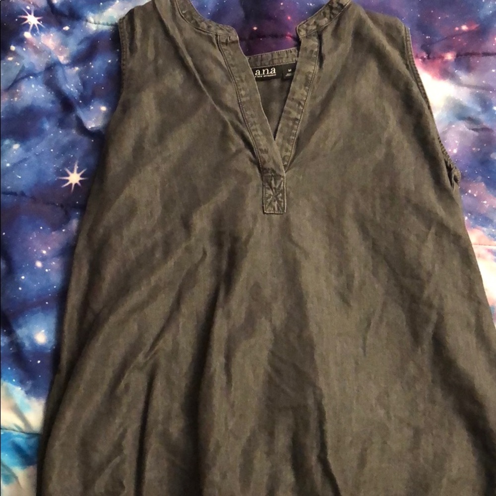 Gray dress tank